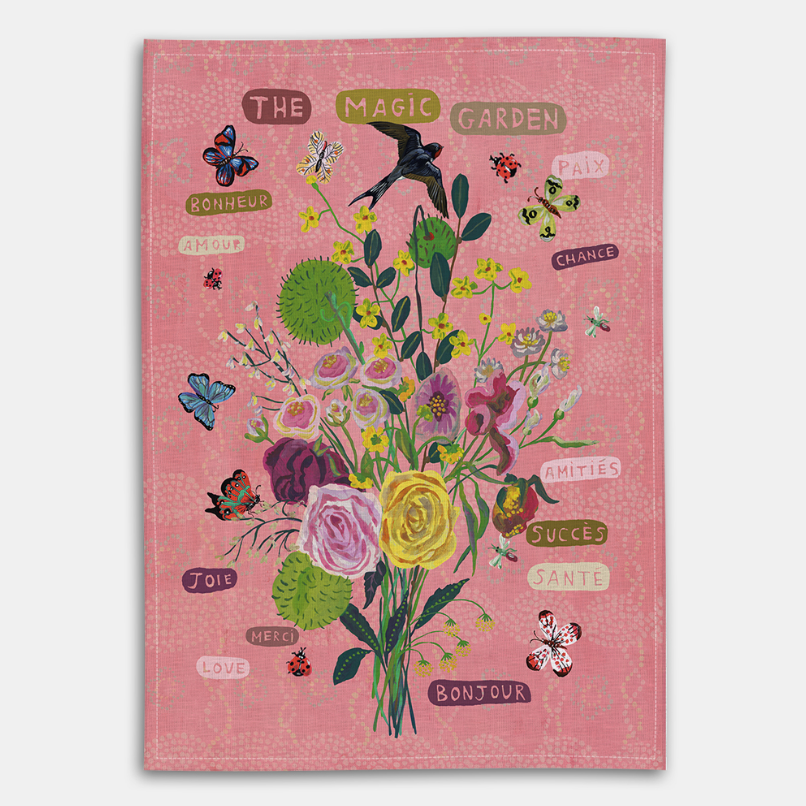 Magic Garden Tea Towel