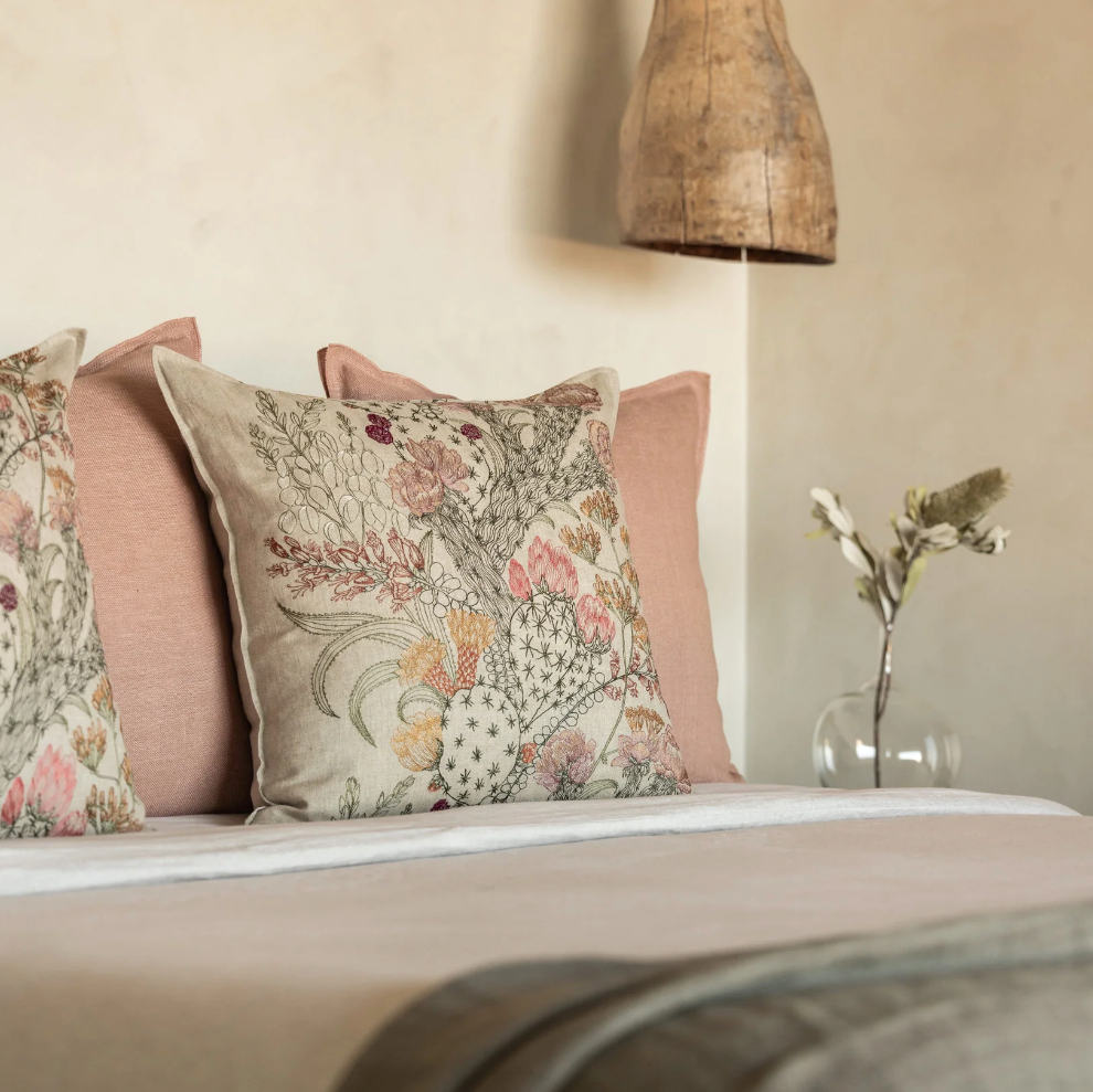 Desert Blooms Square Pillow