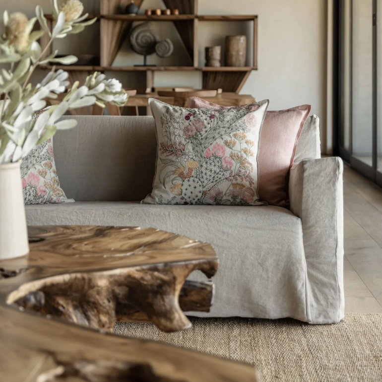 Desert Blooms Square Pillow