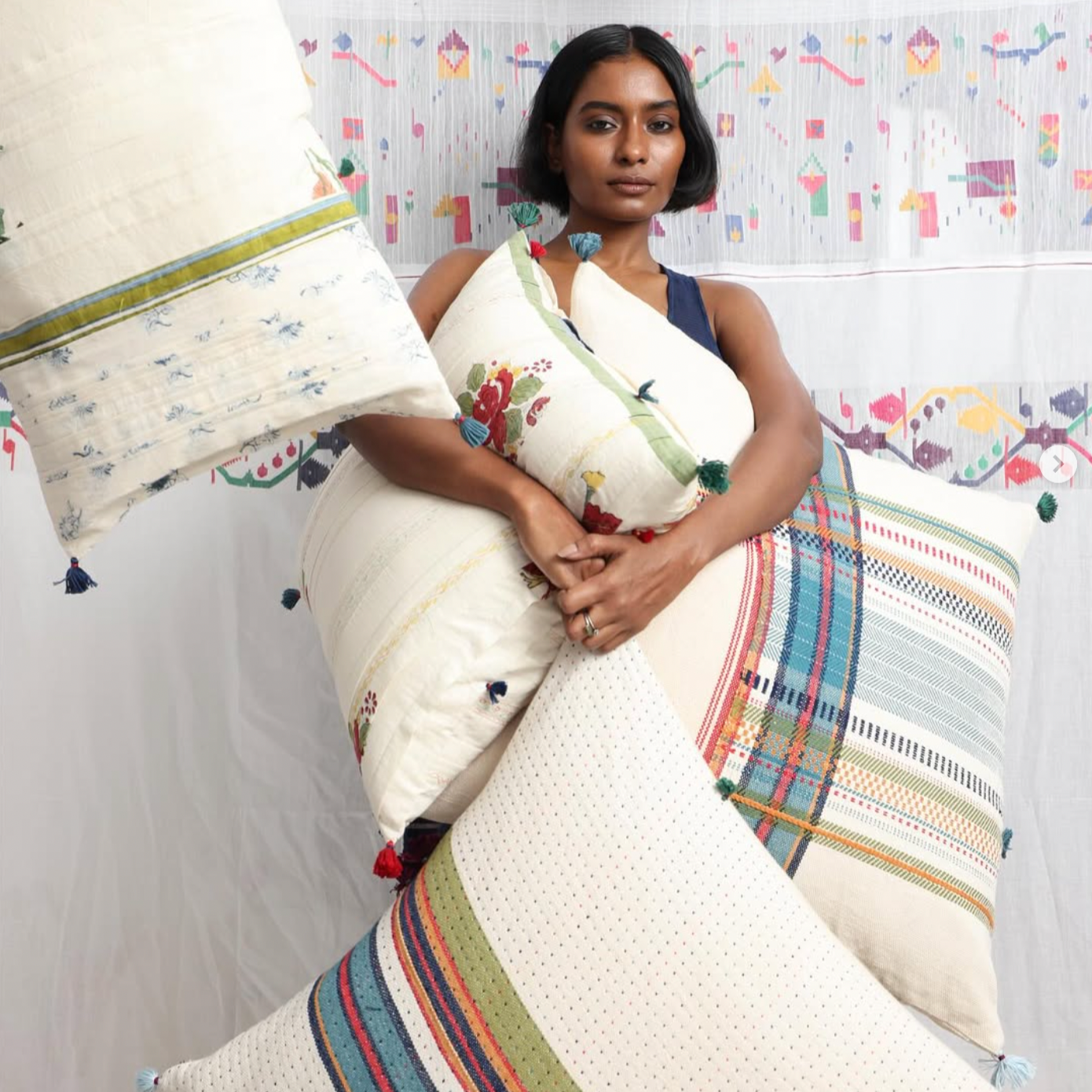 Handloom Square Pillow 199