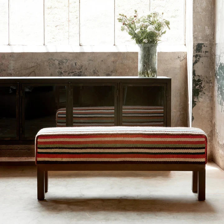 Slim Bench in Vintage Textile