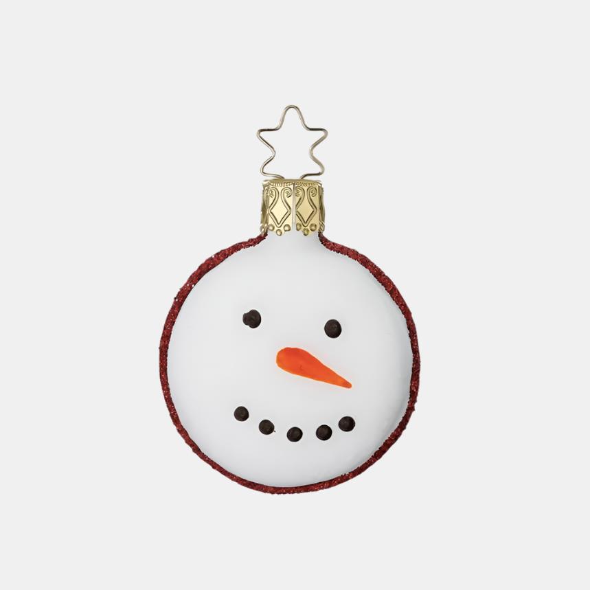 Macaron Snowman Ornament
