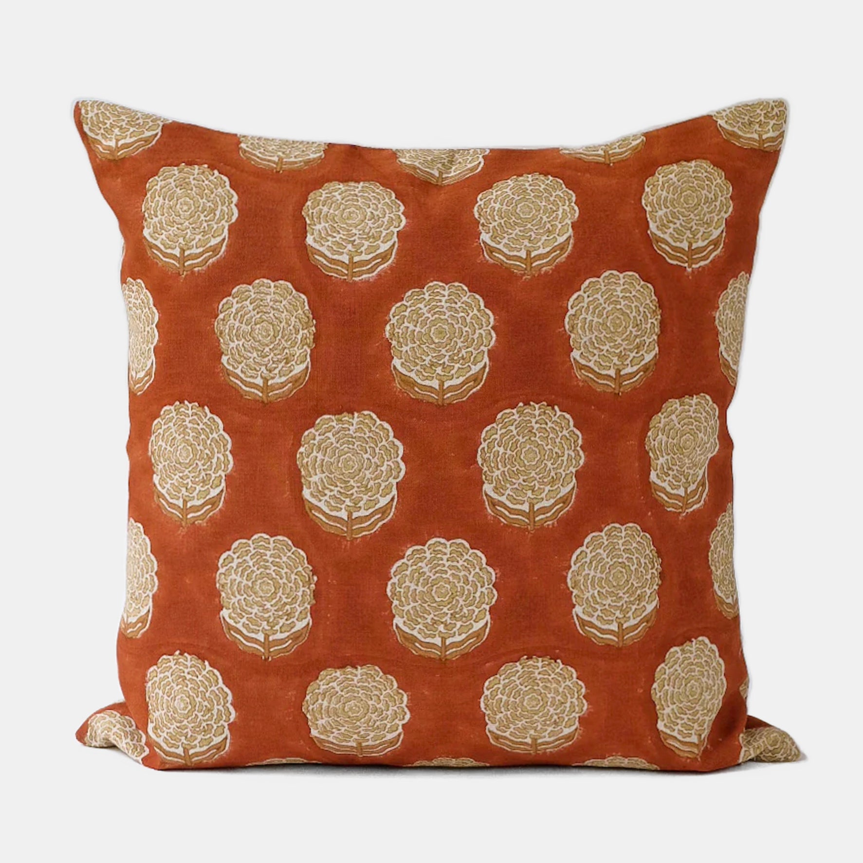 Alisha Rust Pillow, square