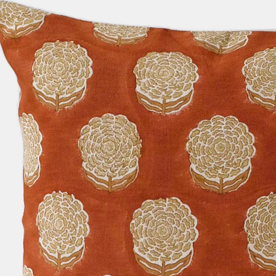 Alisha Rust Pillow, square