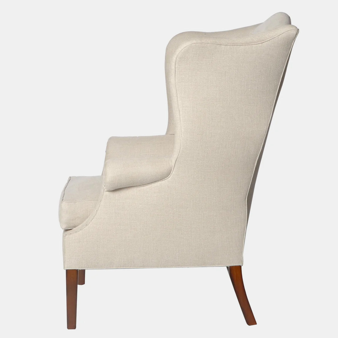Thorn Tail Wingback Chair in Apollo Moss (swatch shown)