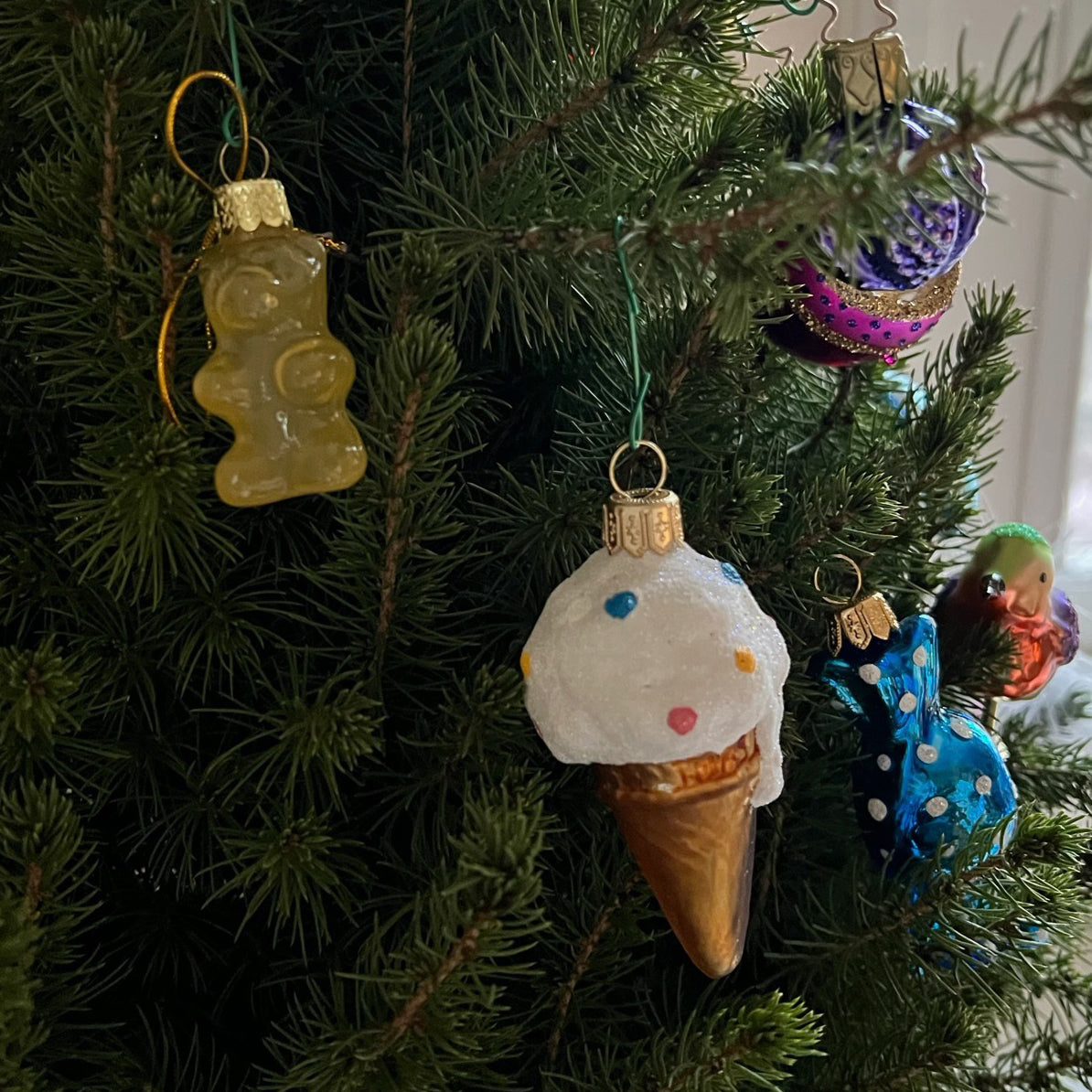 Candy Blue Ornament