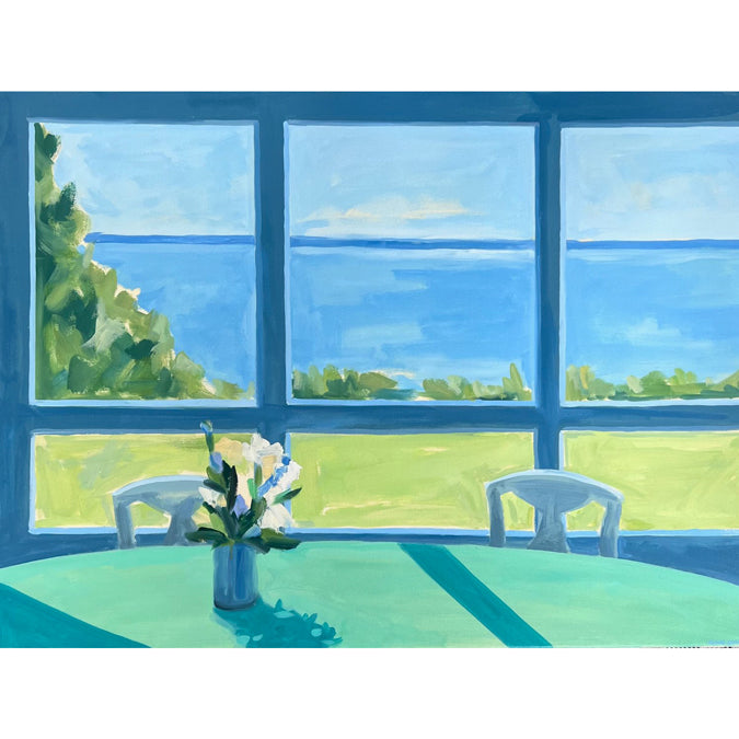 Turquoise Table by Claire Cushman
