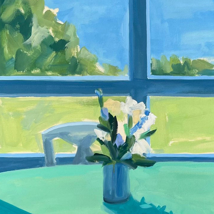 Turquoise Table by Claire Cushman