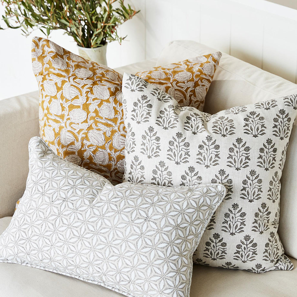 Marbella Saffron Square Pillow