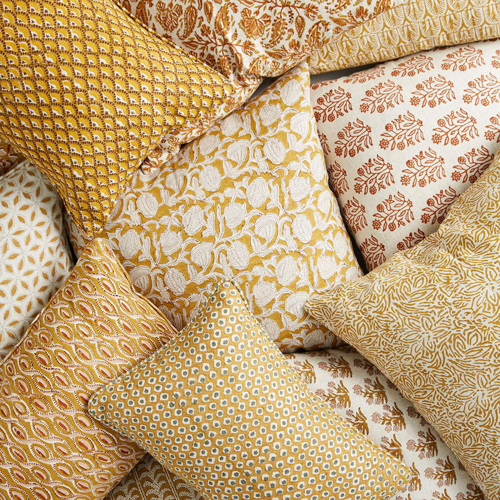 Marbella Saffron Square Pillow