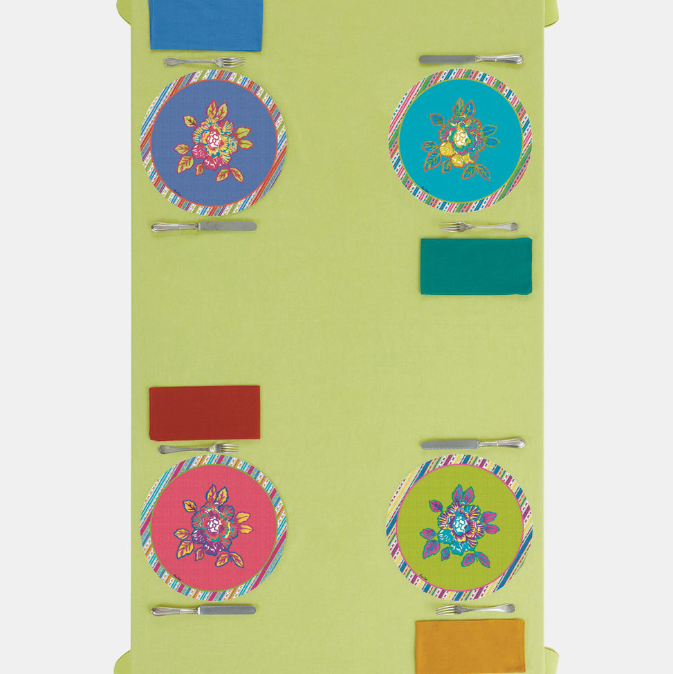 Round English Rose Glicine Placemat