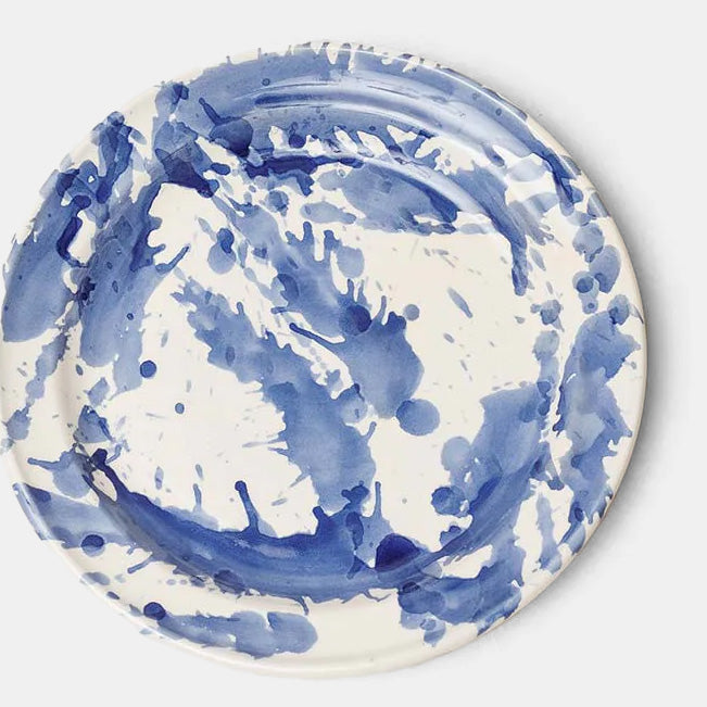 Blue Splatterware Side Plate