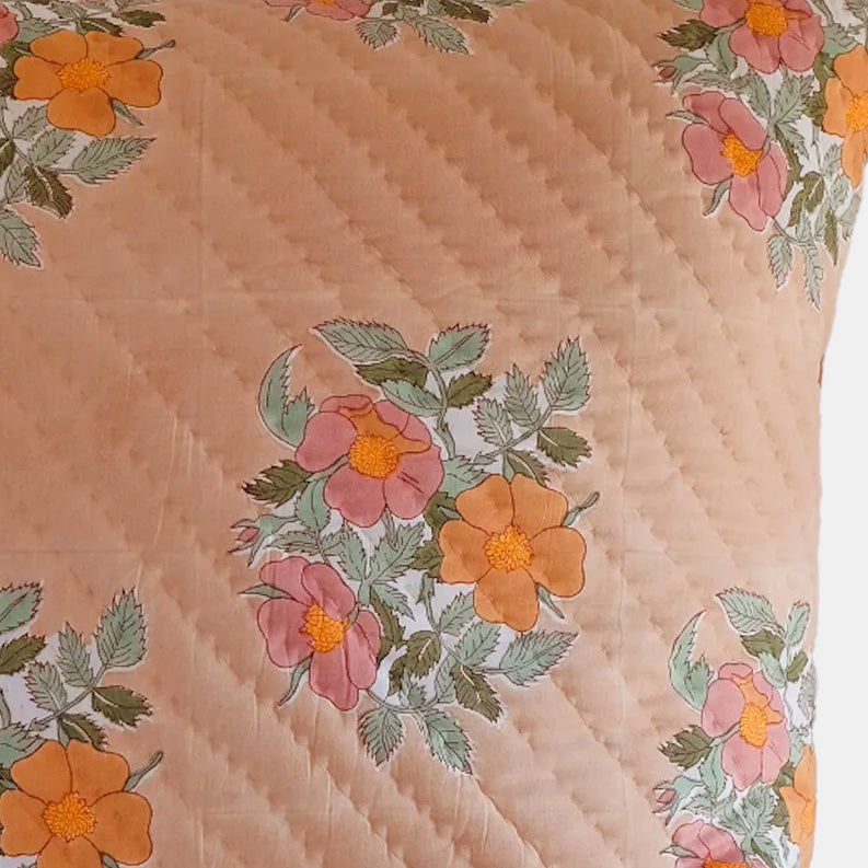 Dia Cafe au Lait Quilted Euro Sham