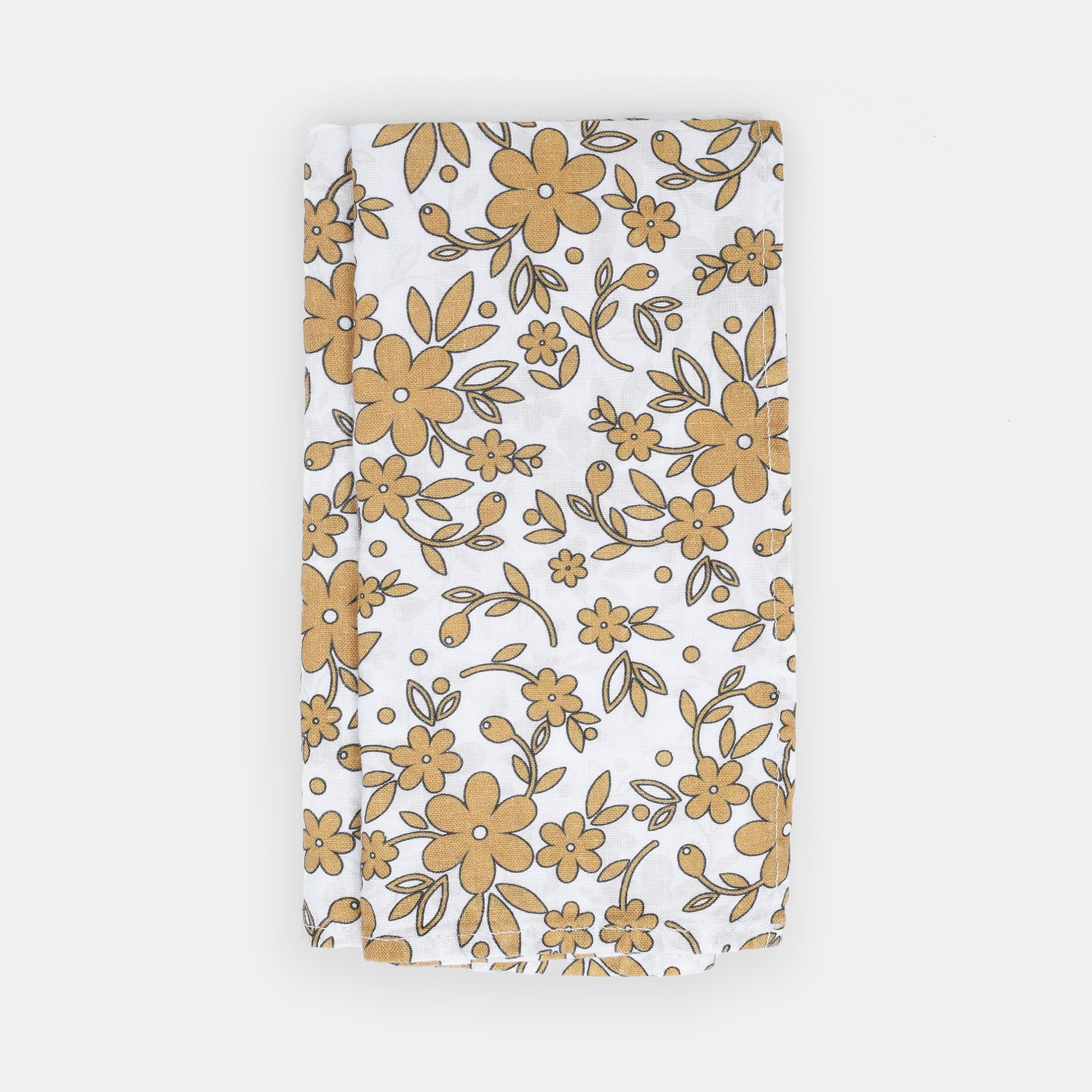 Linen Napkin in Mustard Flower