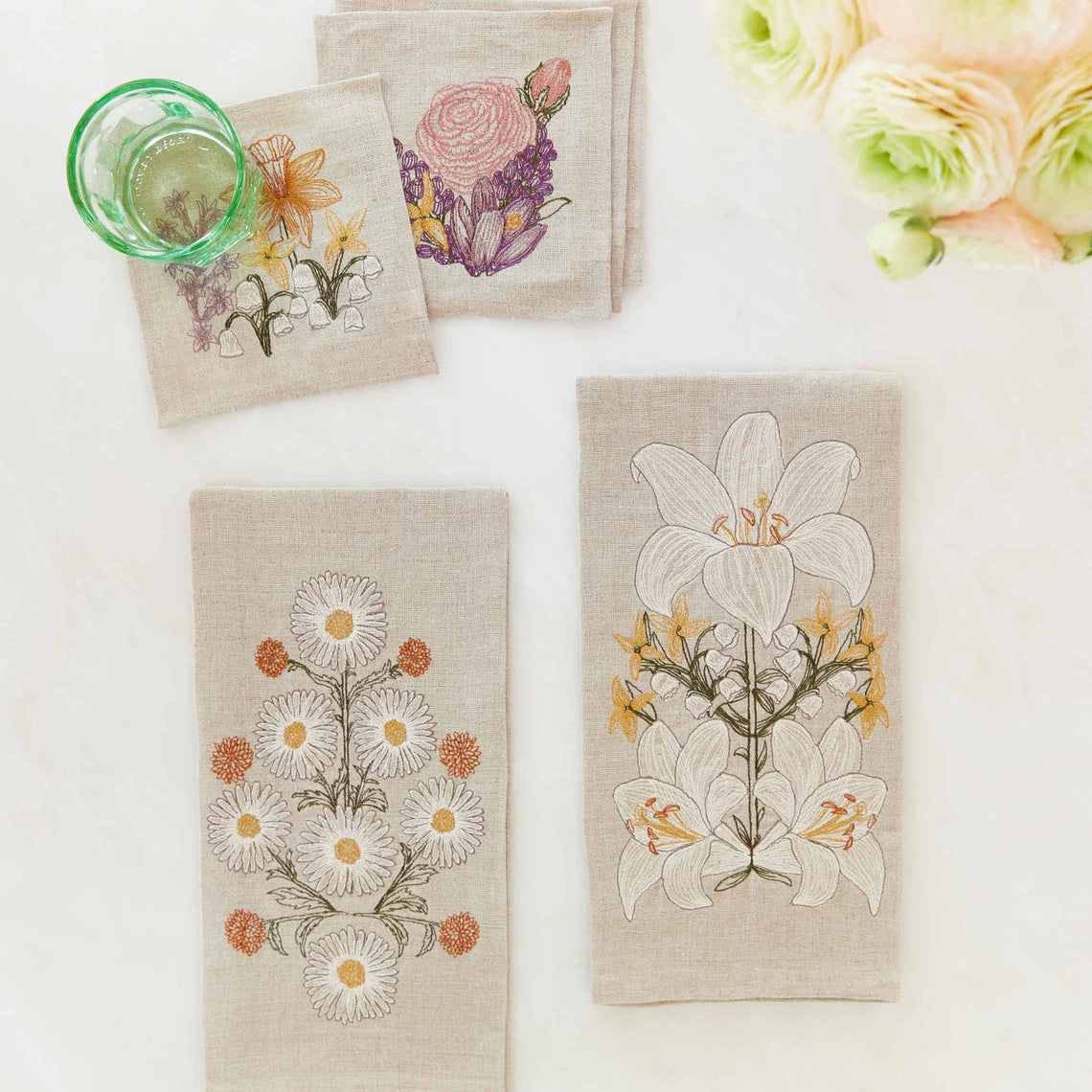 Lily Bouquet Tea Towel