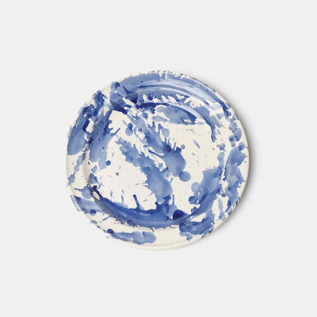 Blue Splatterware Side Plate