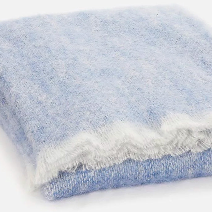 Mooneen Azure Mohair Throw