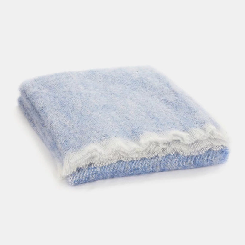 Mooneen Azure Mohair Throw