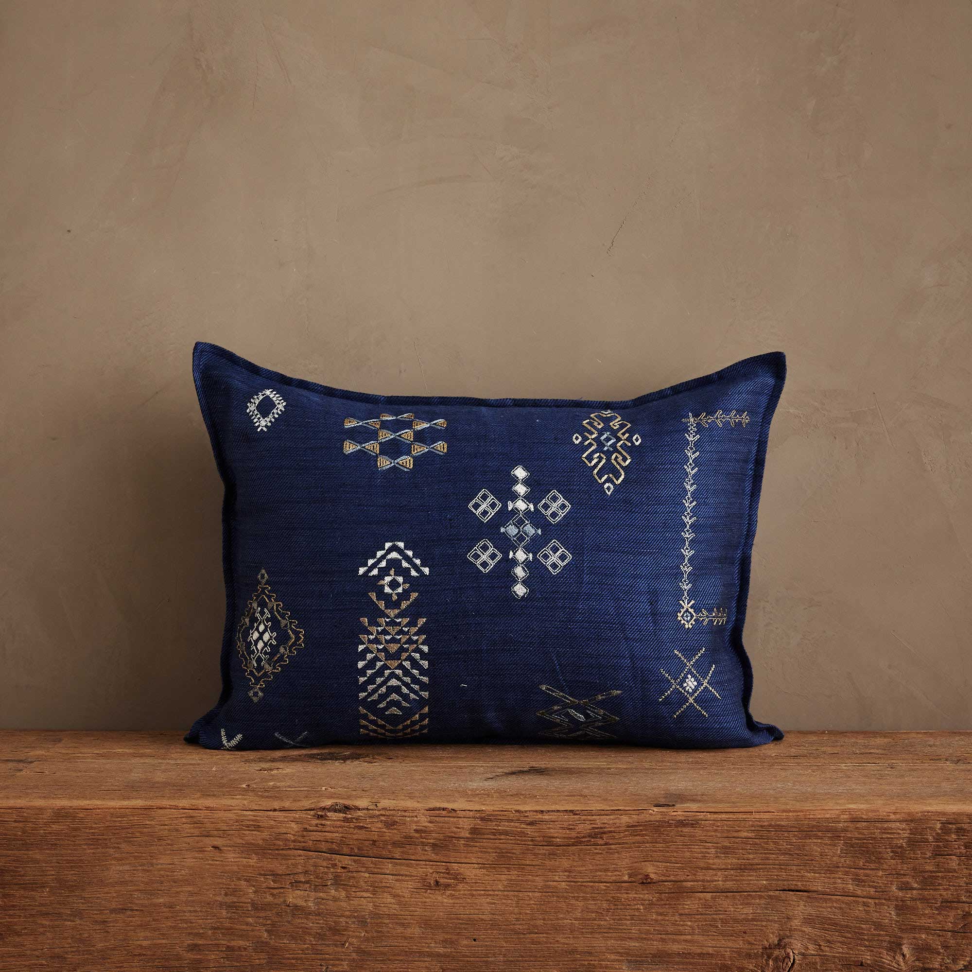 Tumbleweed Indigo Lumbar Pillow