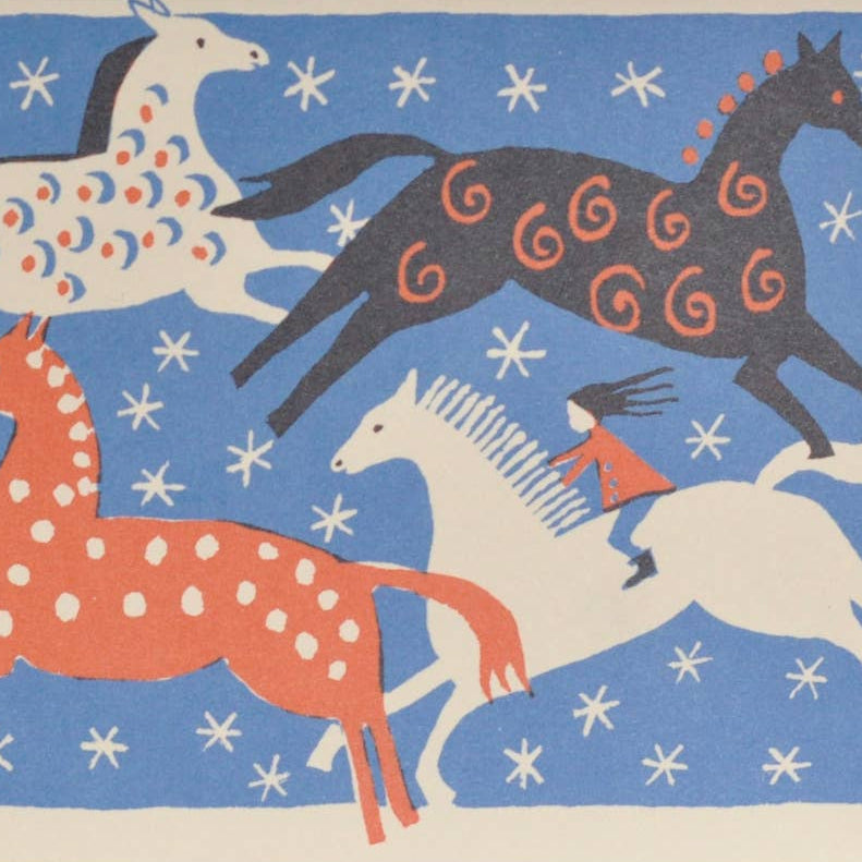 Four Horses Card