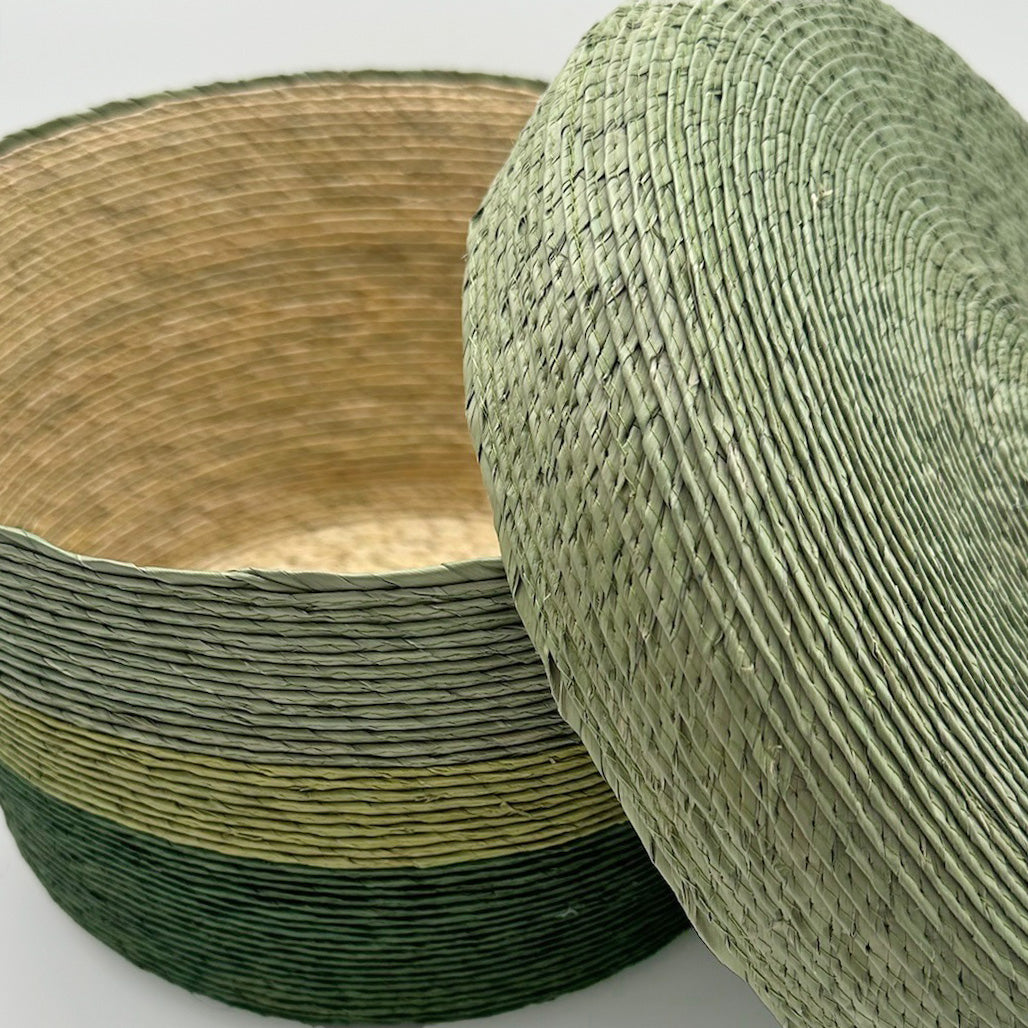 Storage Basket in Green Combo