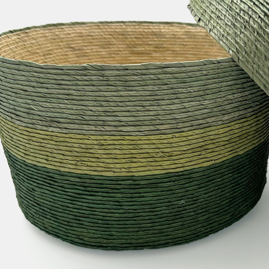 Storage Basket in Green Combo