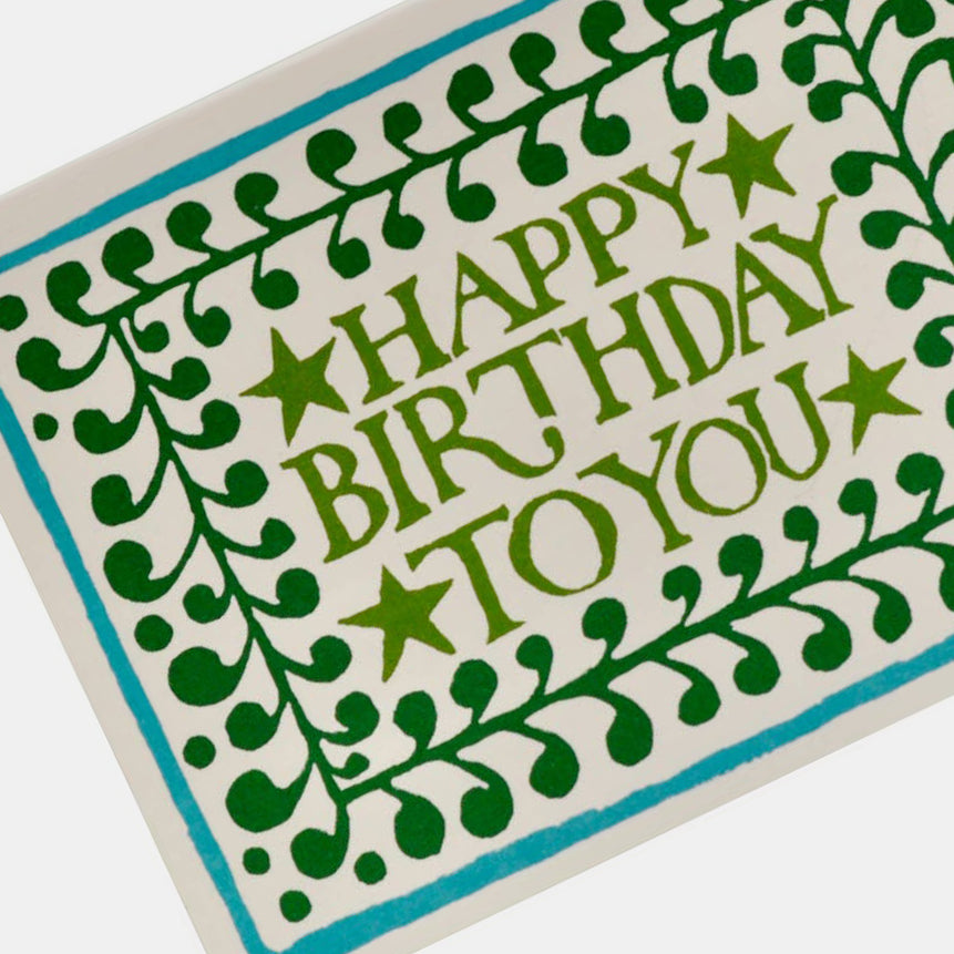 Happy Birthday with Comma Border Card
