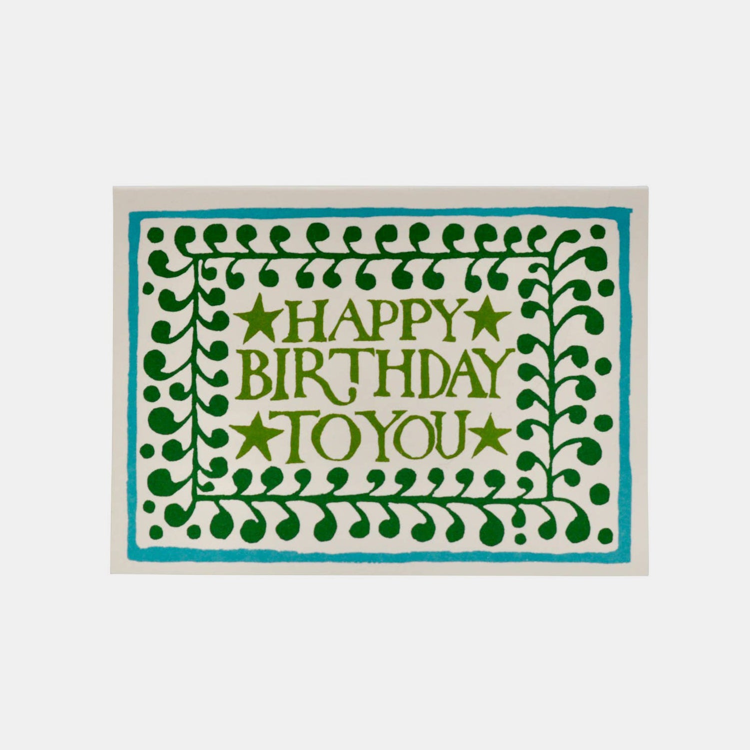 Happy Birthday with Comma Border Card