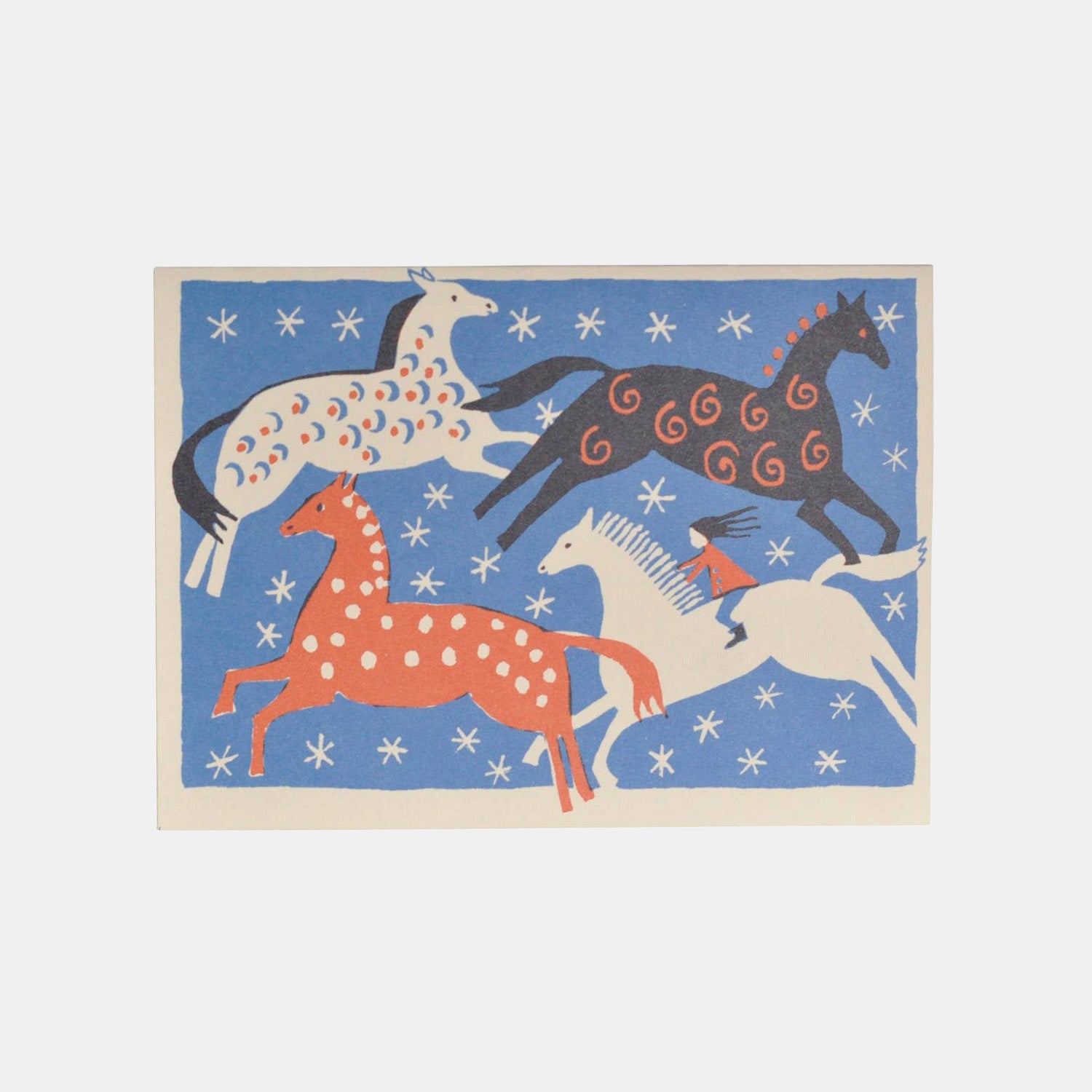 Four Horses Card