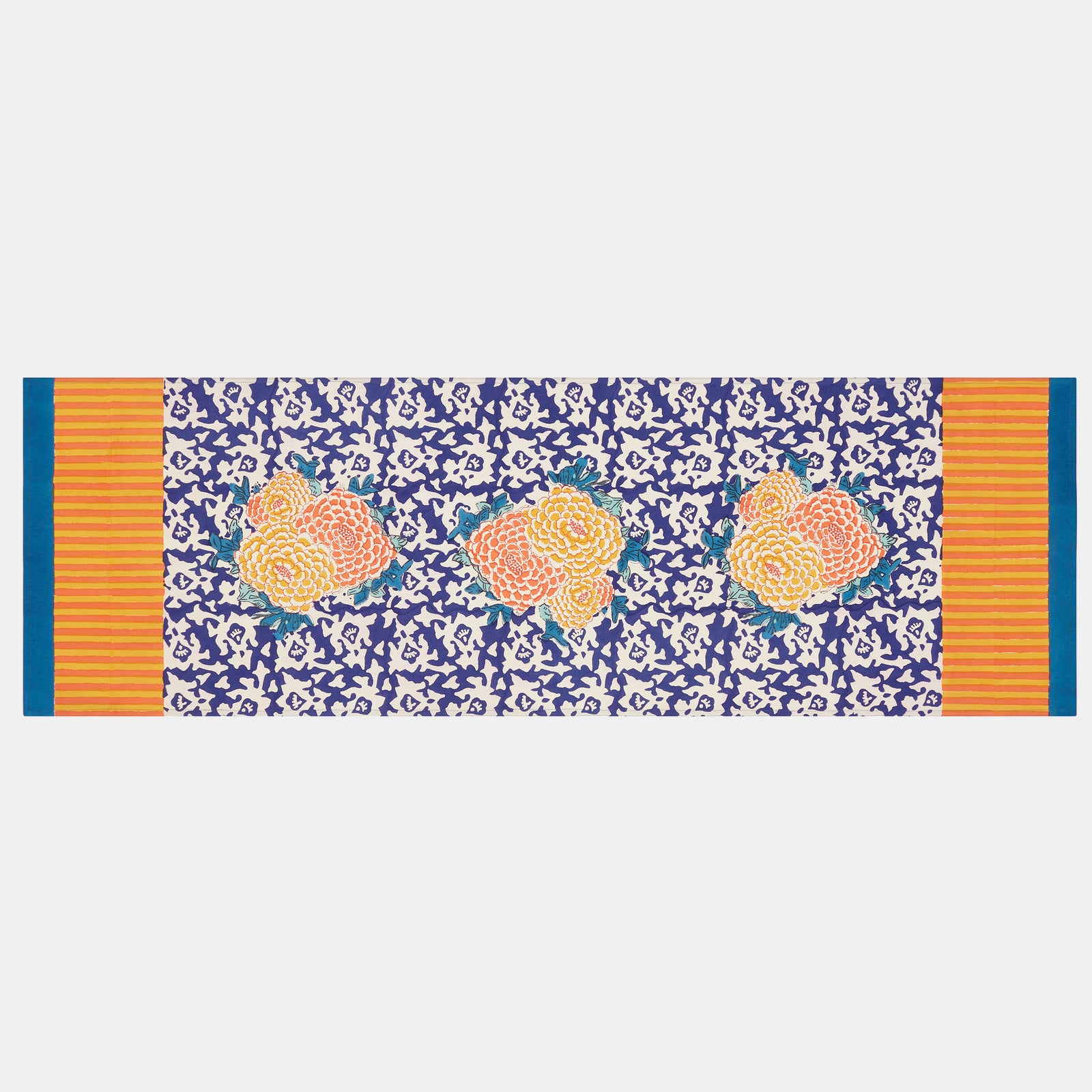 Corolla Blue Table Runner