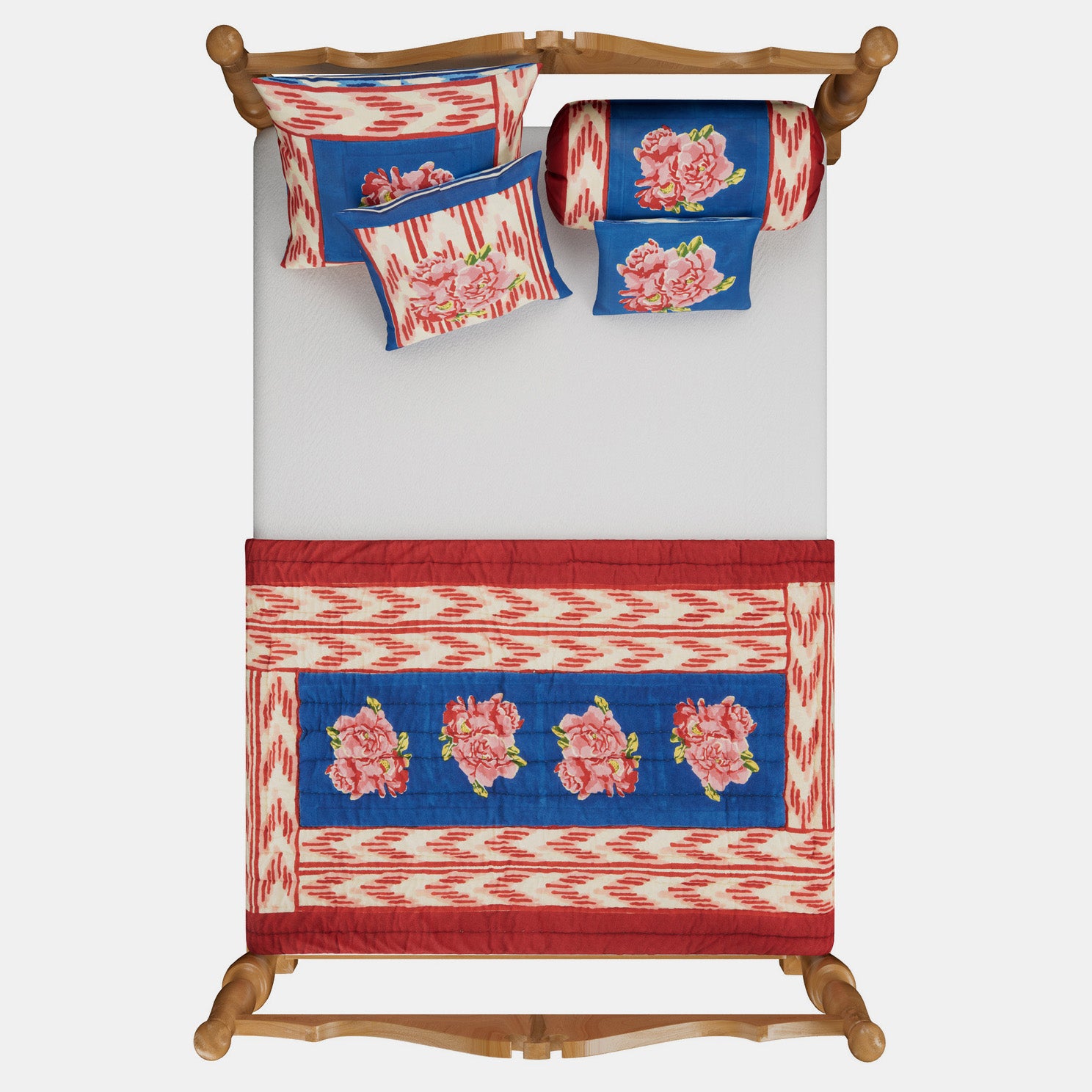 Nina Rose Blue Junior Quilt