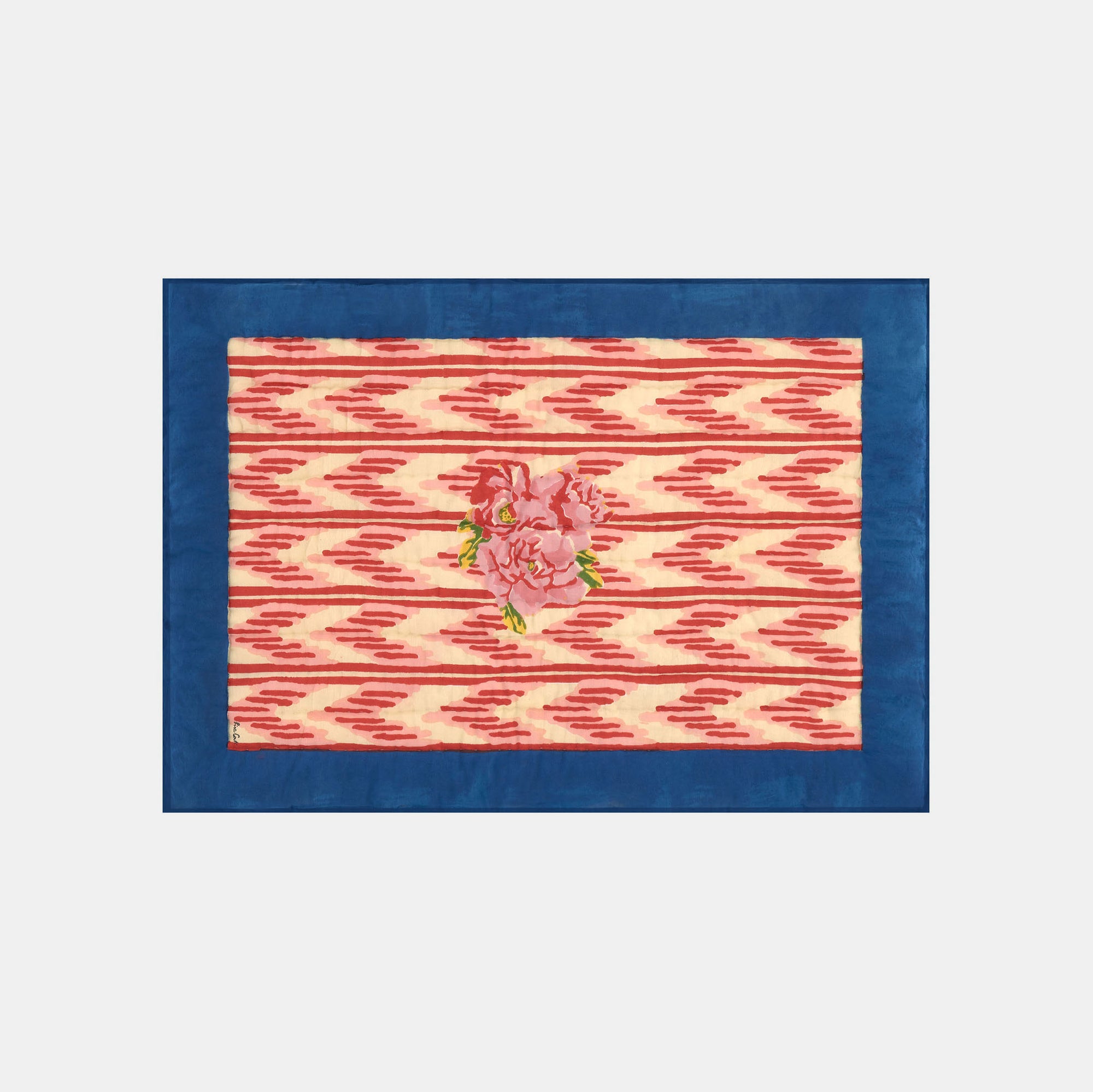 Nina Rose Blue Baby Quilt