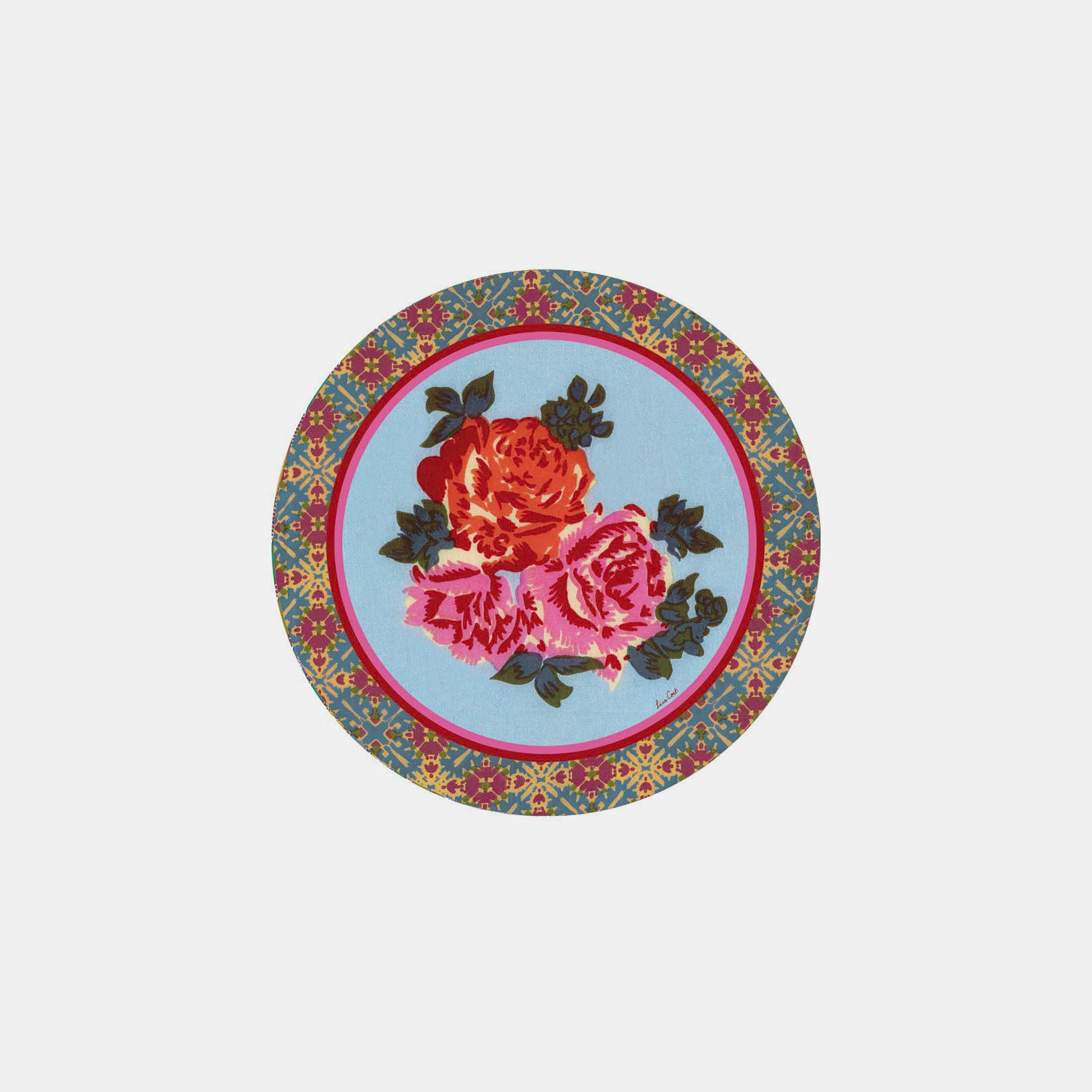 Naga Garden Light Blue Coaster