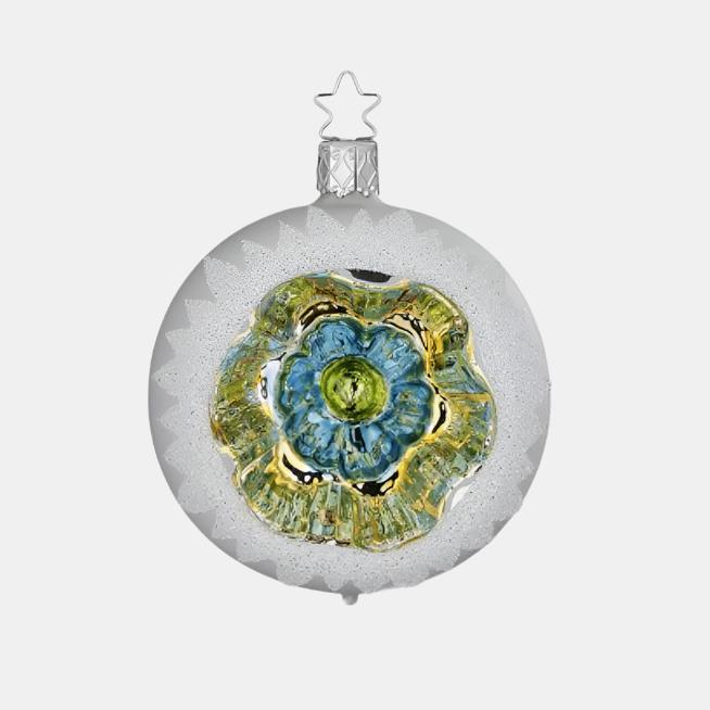 Blue and Gold Reflection Ornament