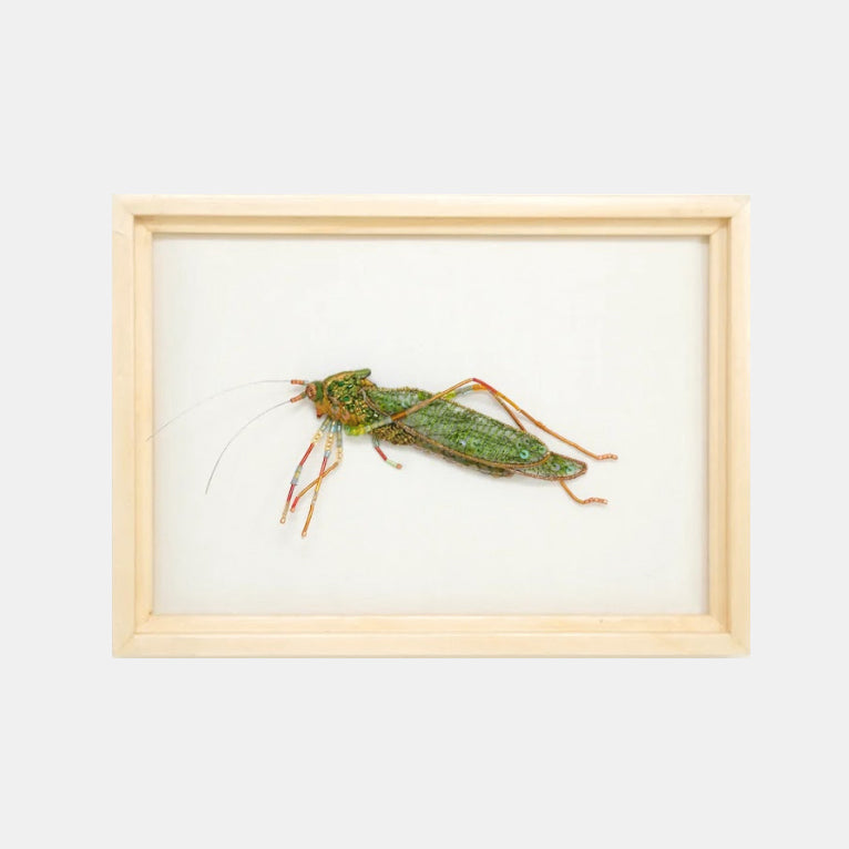 Bush Cricket Beaded Art