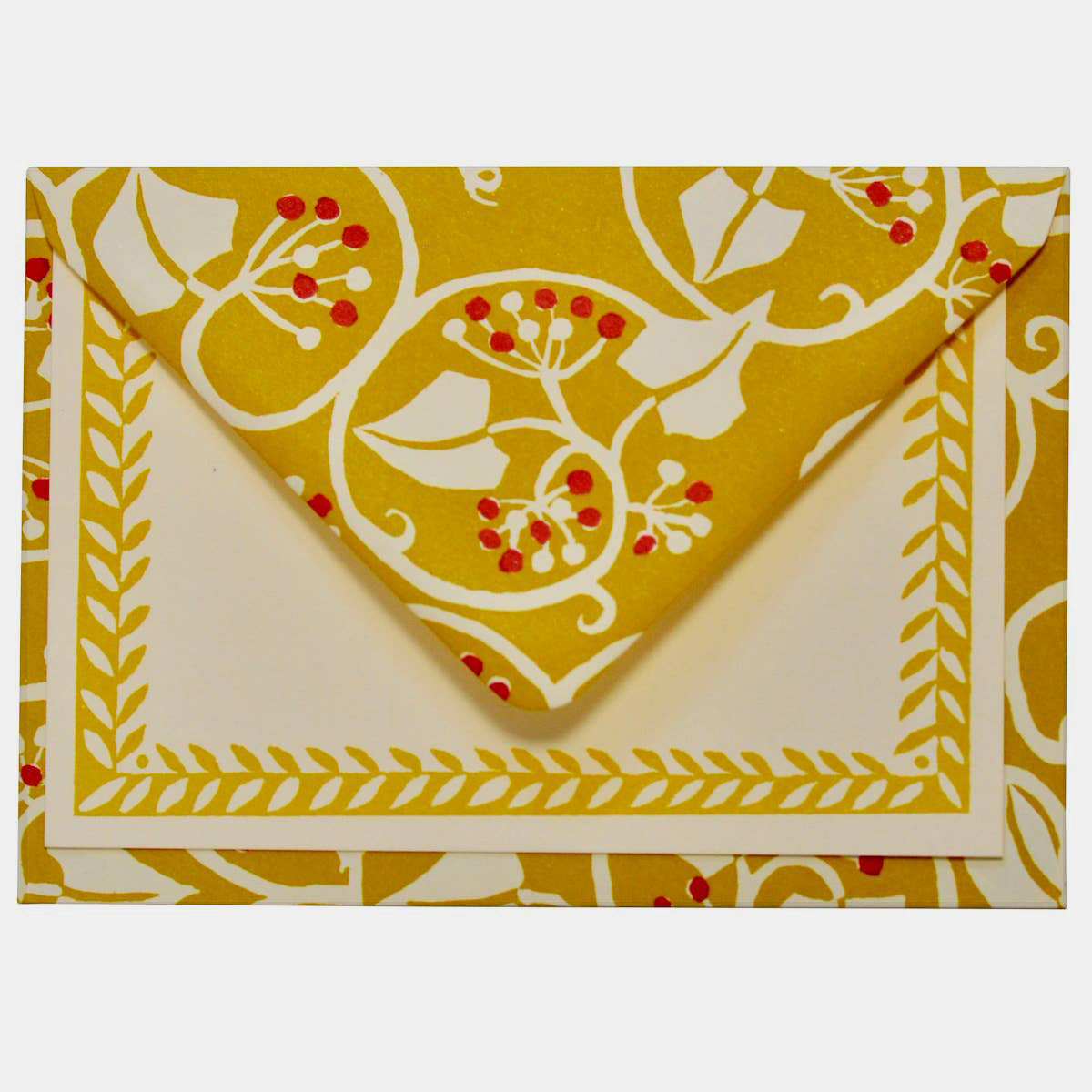 Ivy Piccalilli and Cranberry Box of 10 Notecards