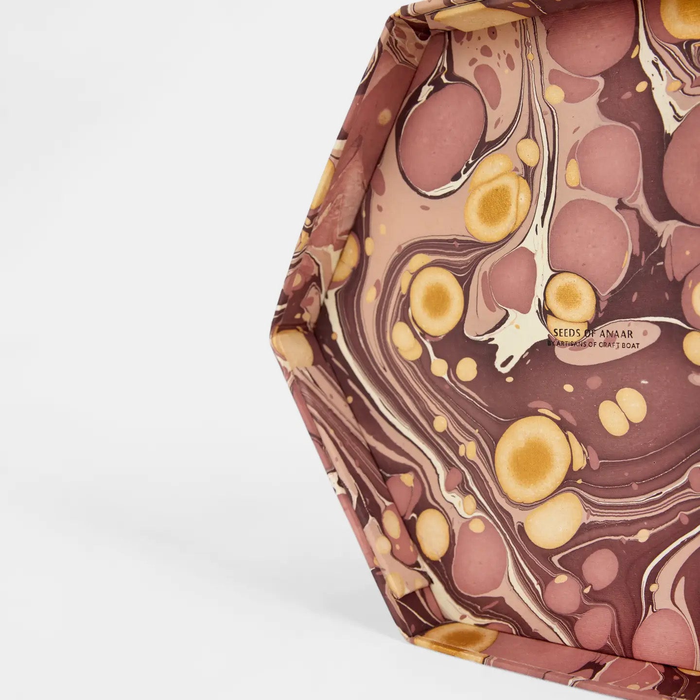 Wastebasket in Pebbles Burgundy
