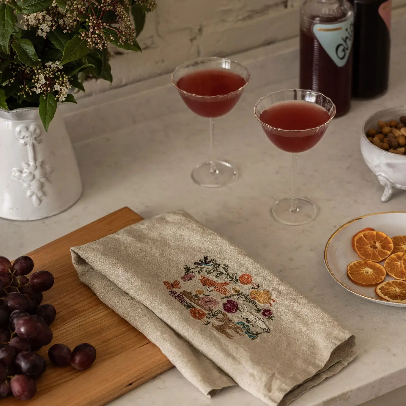 Secret Garden Tea Towel