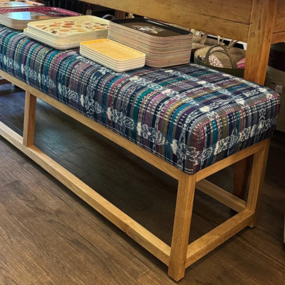 Carmel Bench in Vintage Textile