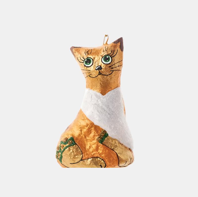 Orange Cat Ornament