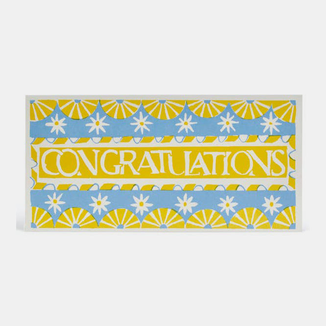 Long Card: Congratulations Pattern
