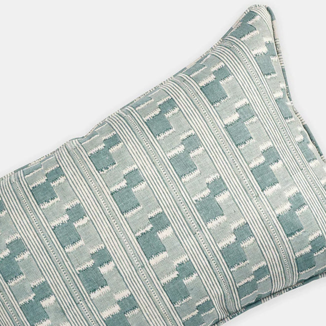 Chowk Celadon Lumbar Pillow