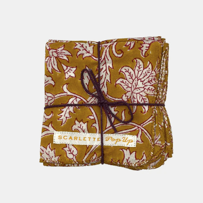 Chrysanthemum Napkins: Set of 4