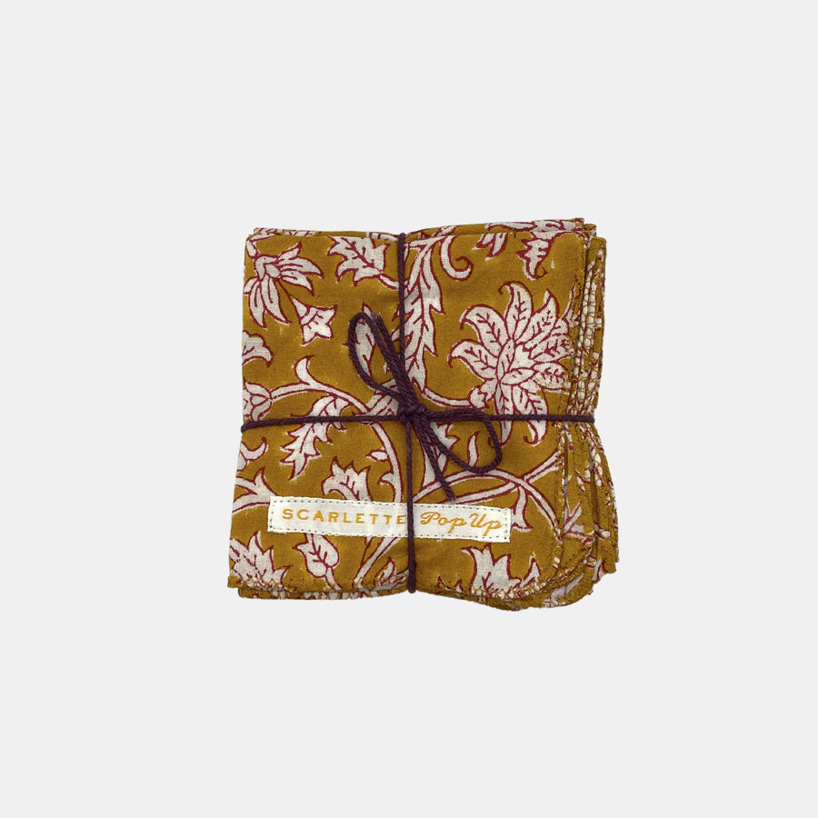 Chrysanthemum Napkins: Set of 4