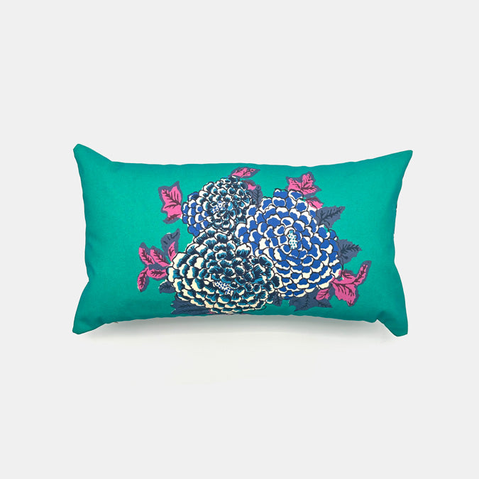 Corolla Jade Outdoor Lumbar Pillow