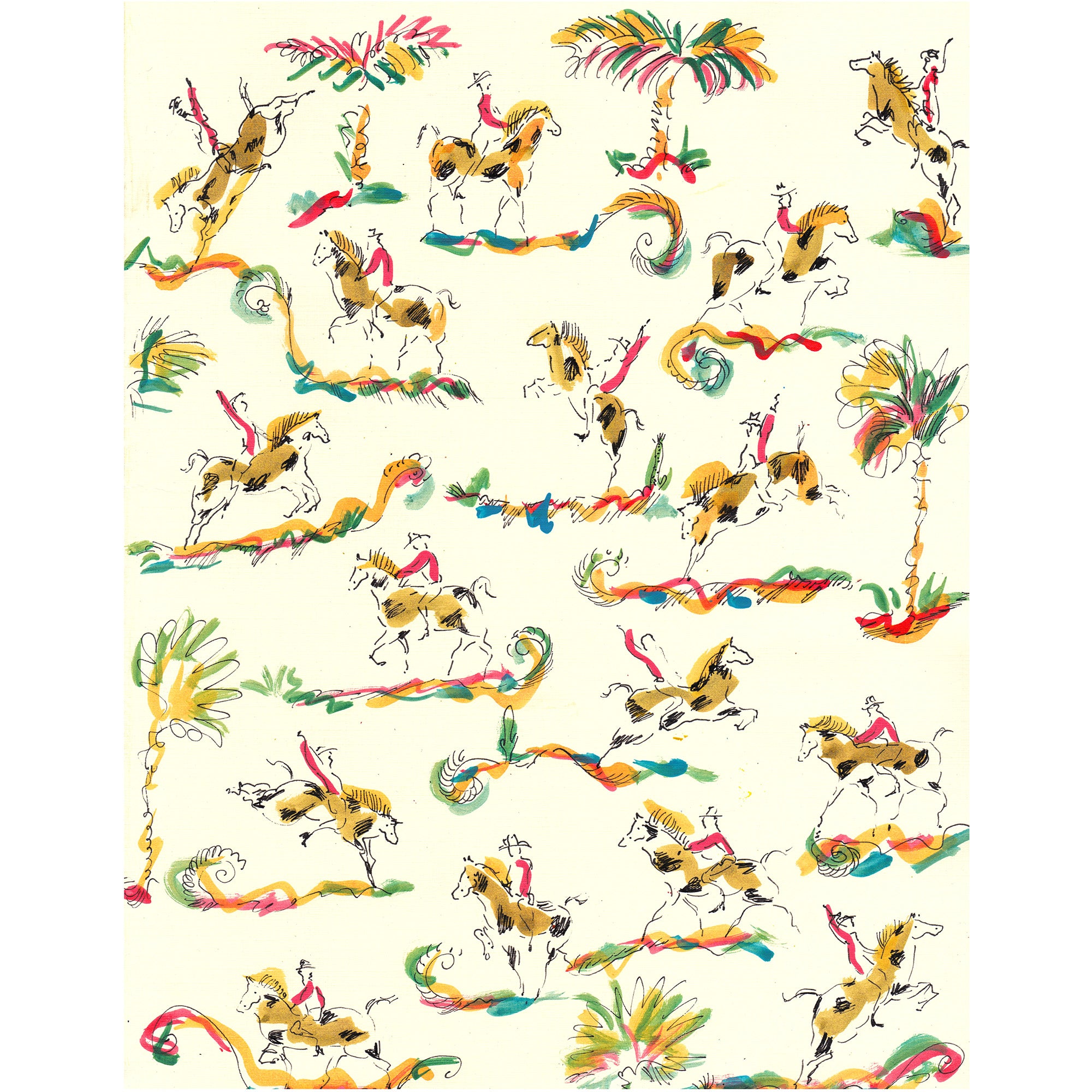 Cowboy Palms Print
