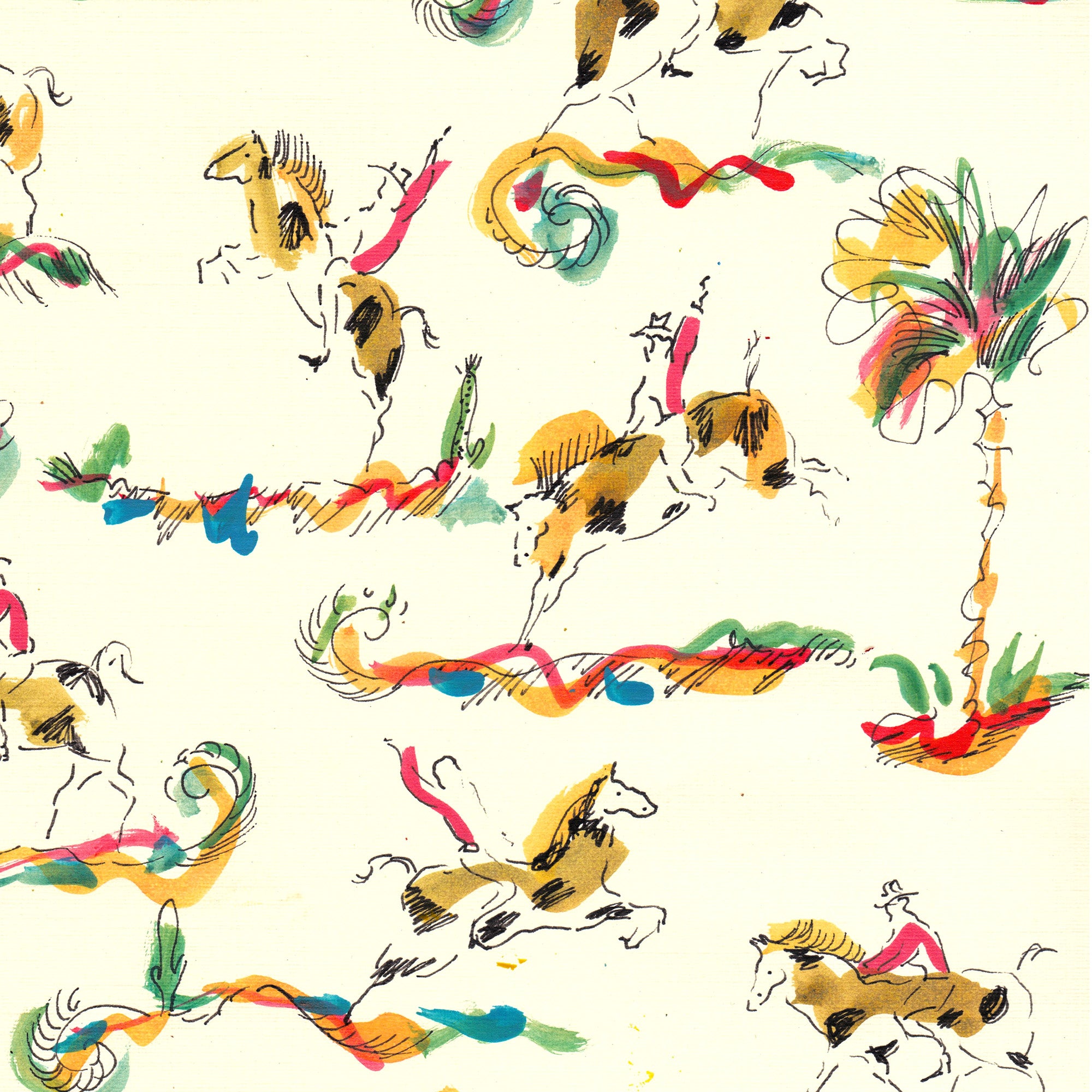Cowboy Palms Print