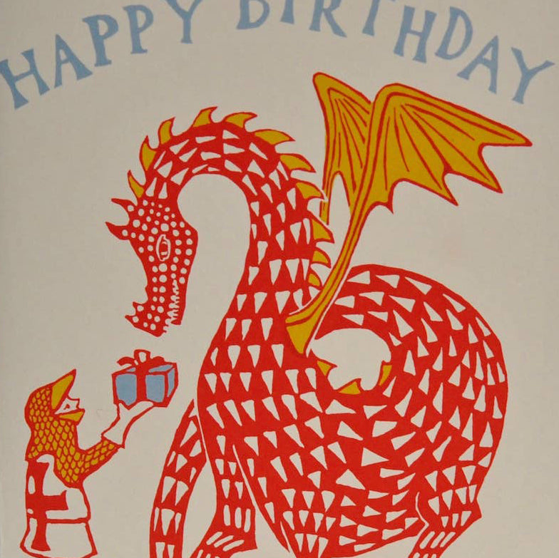 Large Card: Happy Birthday with Dragon