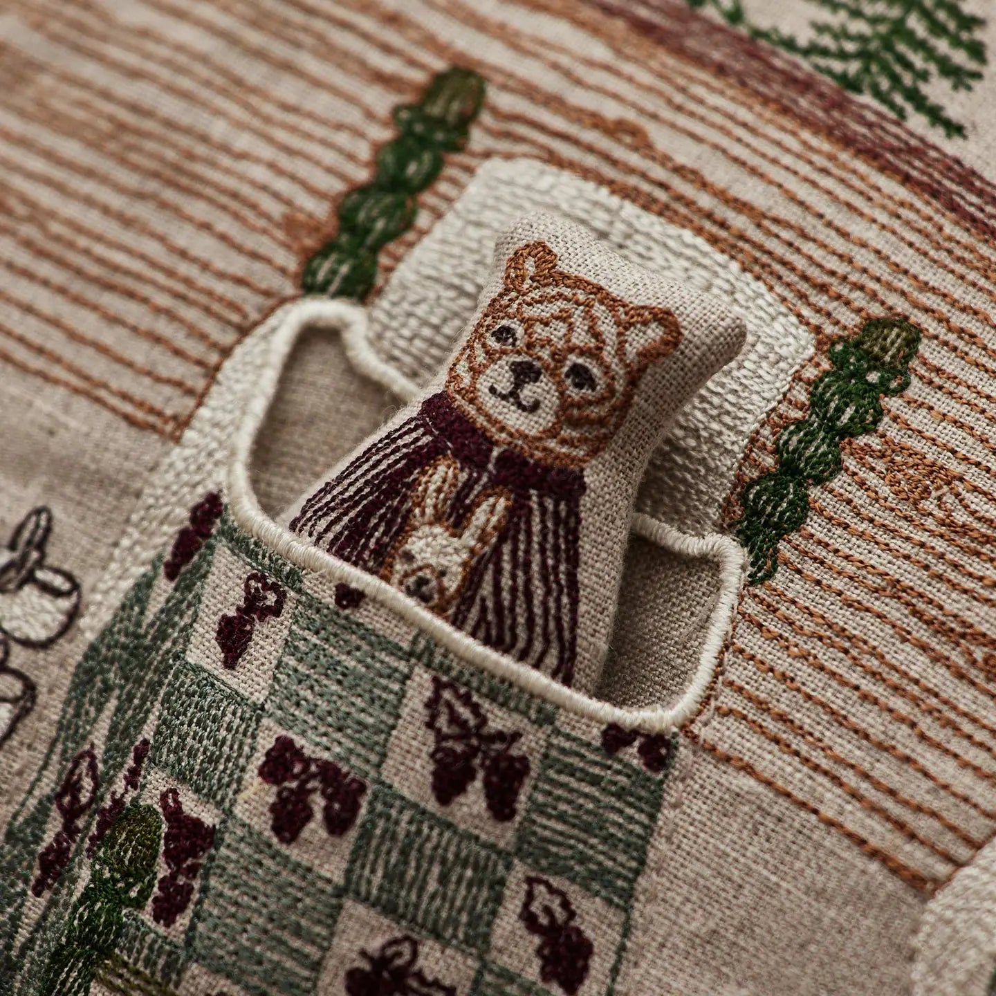Three Little Bears Lumbar Pocket Pillow