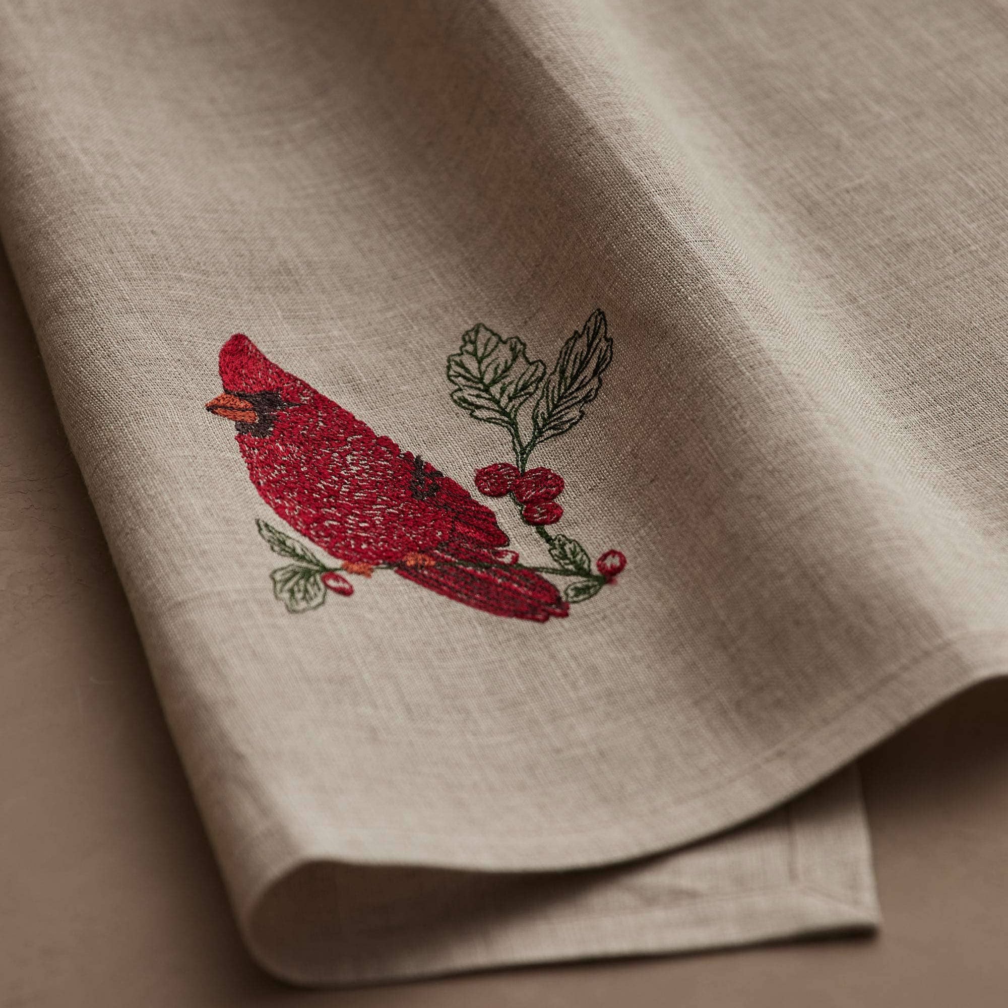 Red Cardinal Tea Towel